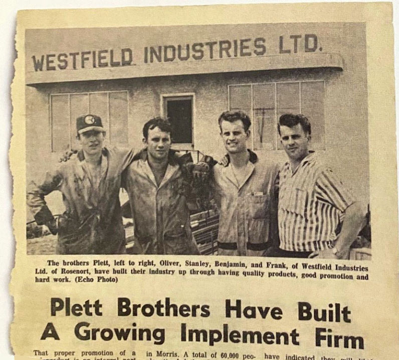 Westfield Augers History Plett Brothers